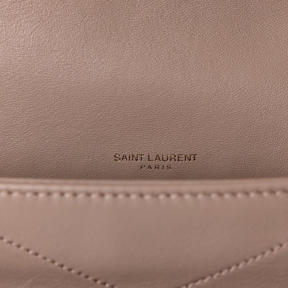 Saint Laurent Lambskin Matelasse Monogram Medium Niki Chain Satchel Dark Beige 5 of 7