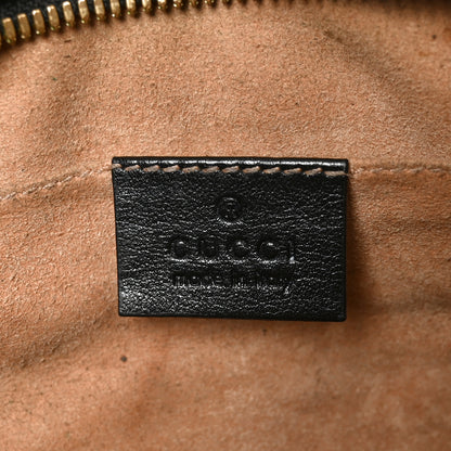 Gucci Monogram Matelasse Diagonal Small GG Marmont Chain Shoulder Bag Beige Black 6 of 11