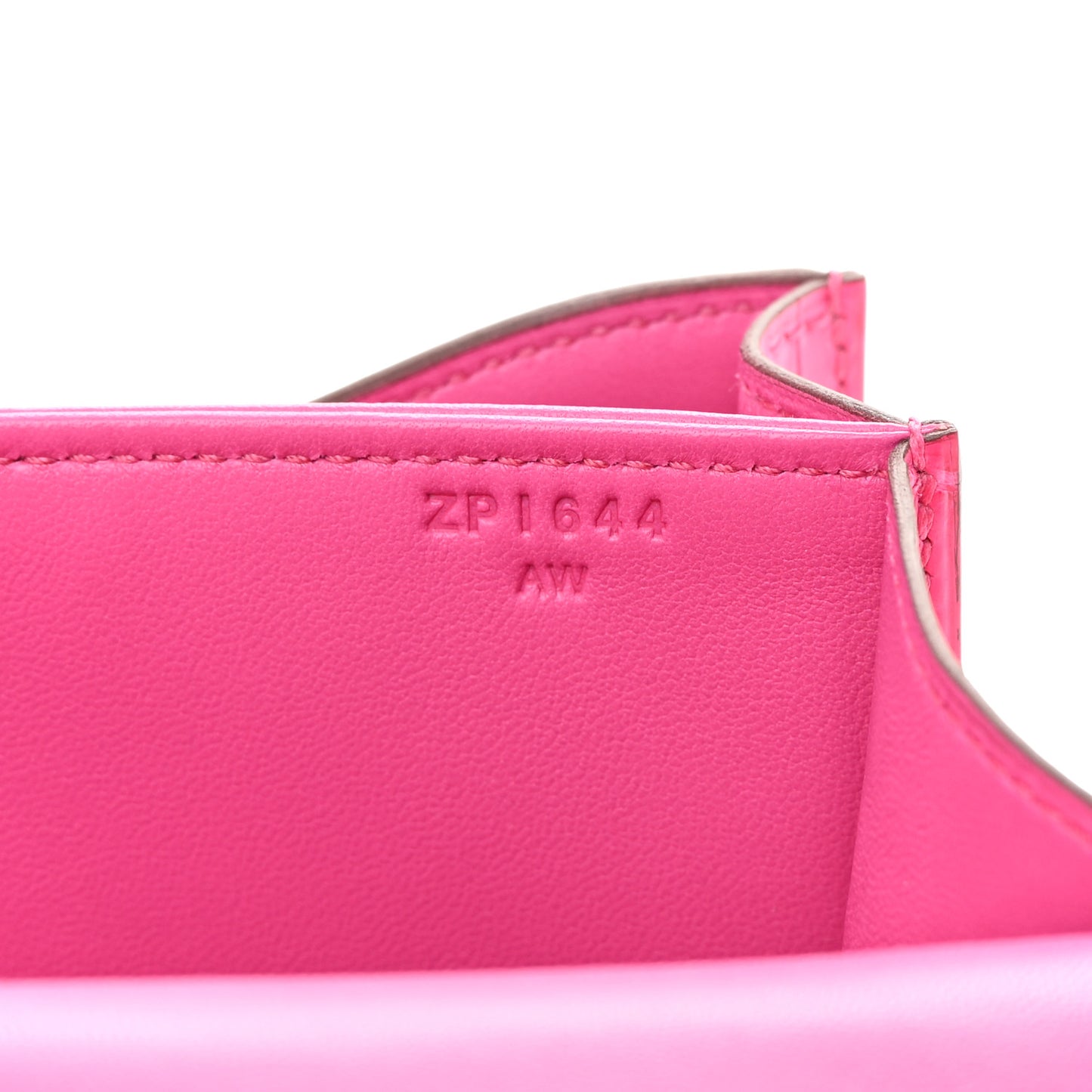 Matte Alligator Constance 18 Rose Shocking