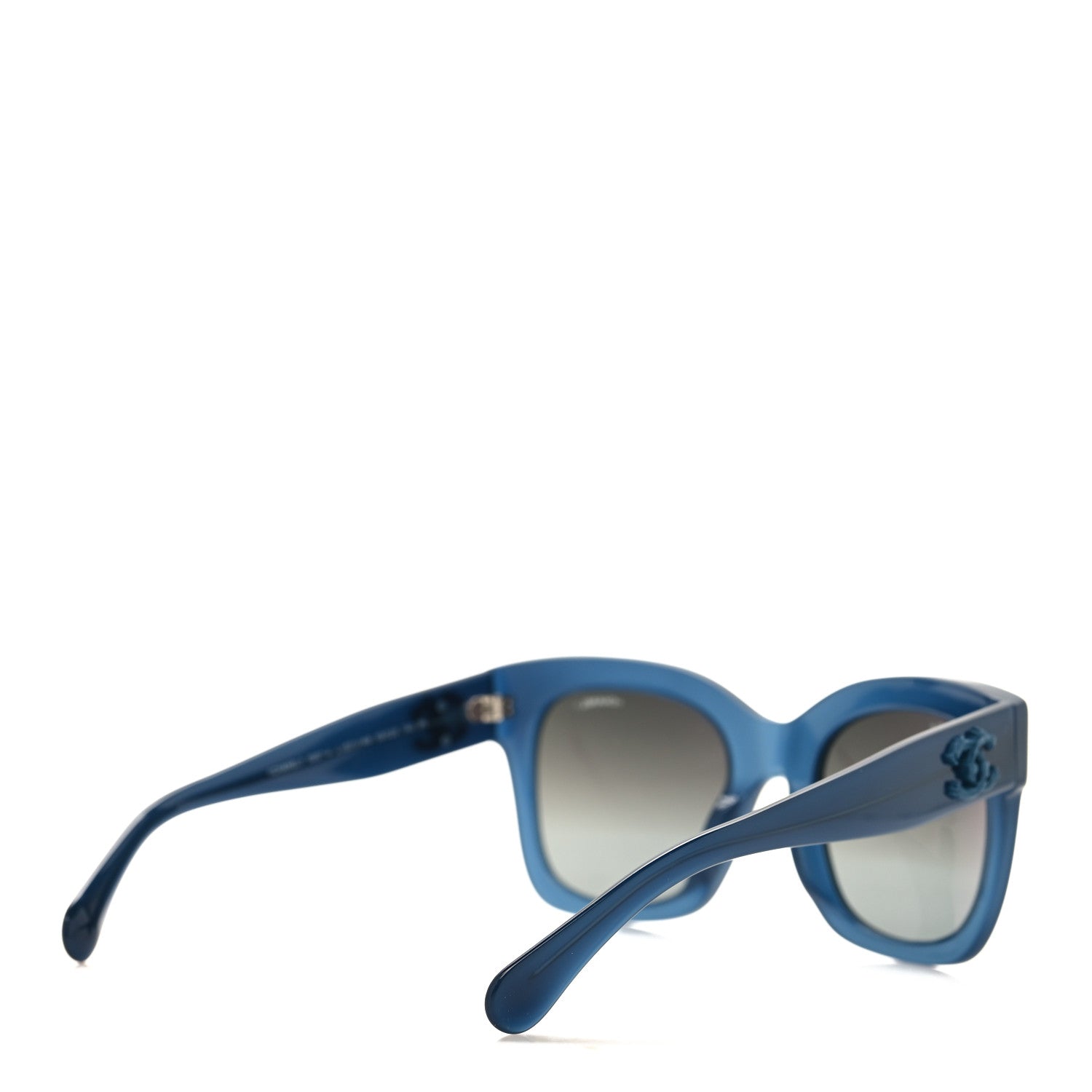 Chanel Acetate Mirror CC Square Fall Sunglasses 5357 Blue 4 of 7