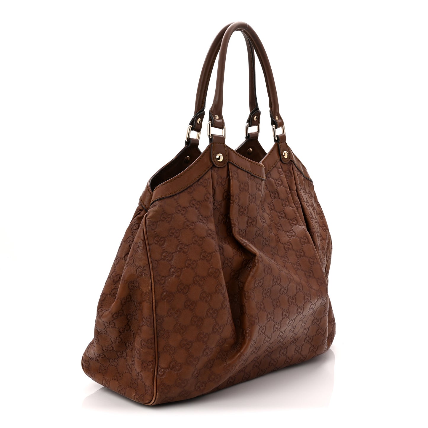 Guccissima Signature Large Sukey Tote Brown