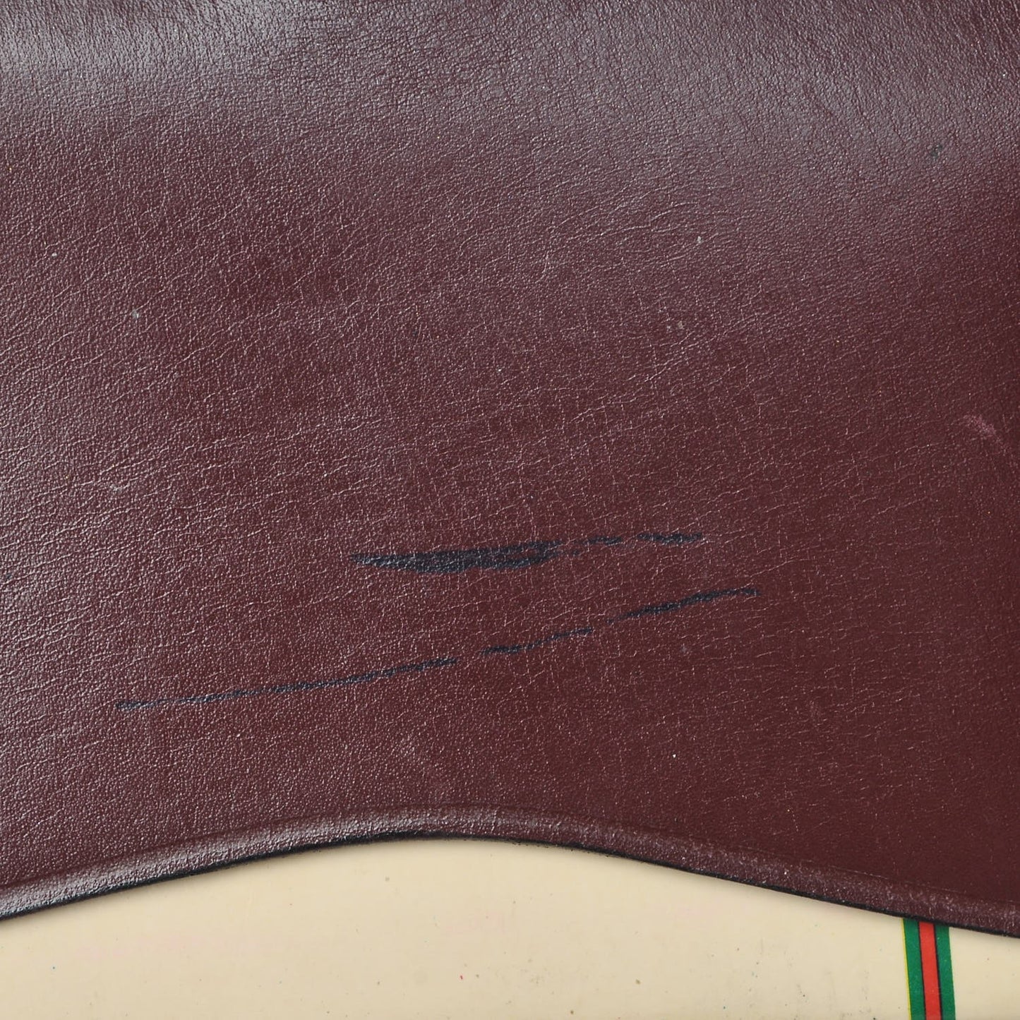 Glazed Crocodile Mini Agenda Cover Burgundy