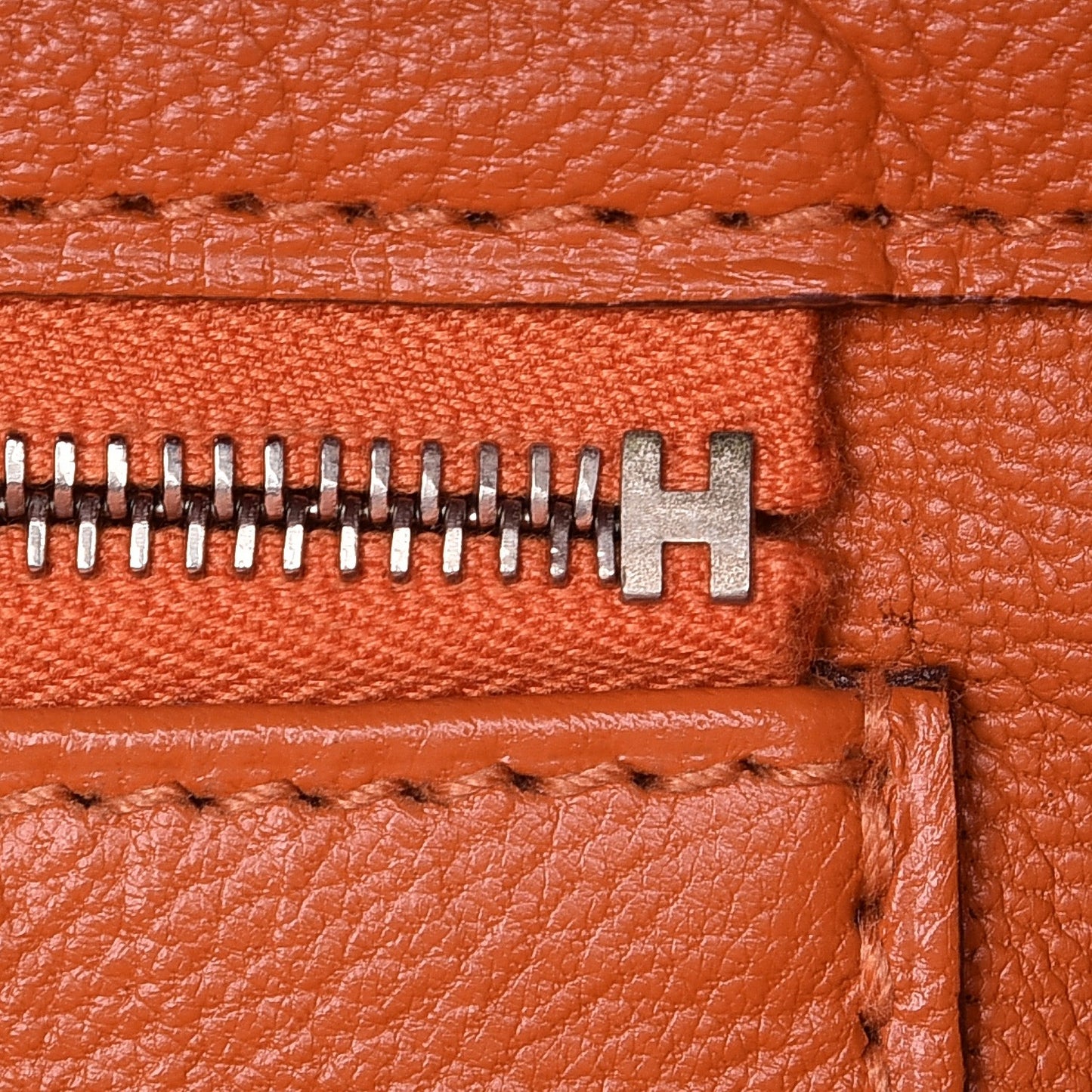 Taurillon Clemence Birkin 40 Orange