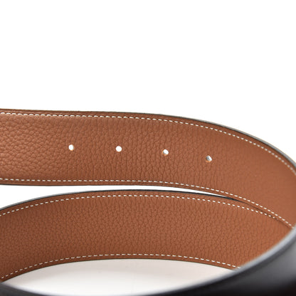 Hermes Swift Togo 32mm Gamma Belt 80 Black Gold 3 of 4