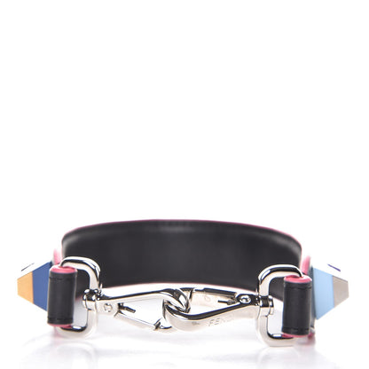 Fendi Vitello Dolce Plexiglass Studded Mini Strap You Black Multicolor 2 of 4