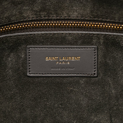 Saint Laurent Calfskin Classic Duffle 6 Earth 6 of 12