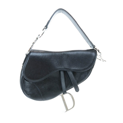 Christian Dior Leather Saddle Bag Black 1 of 11