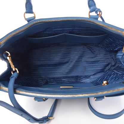 Prada Saffiano Medium Galleria Double Zip Tote Cobalto 6 of 14