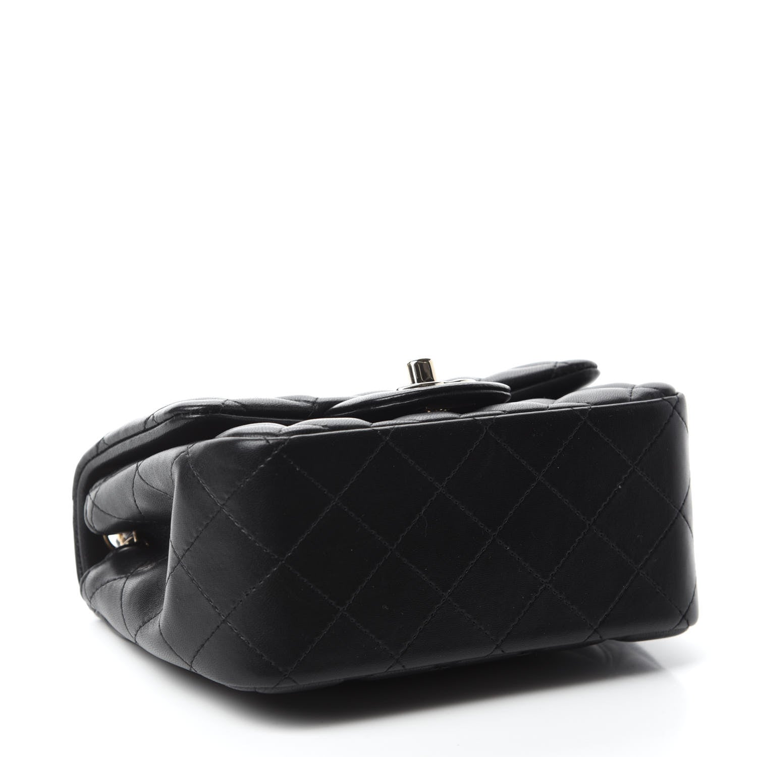 Chanel Lambskin Quilted Mini Square Flap Black 4 of 12