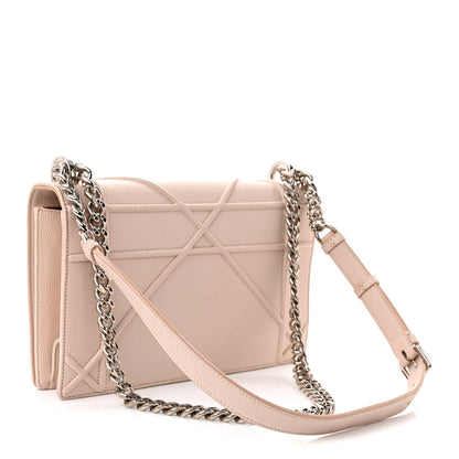 Christian Dior Grained Calfskin Medium Diorama Flap Bag Nude 3 of 11