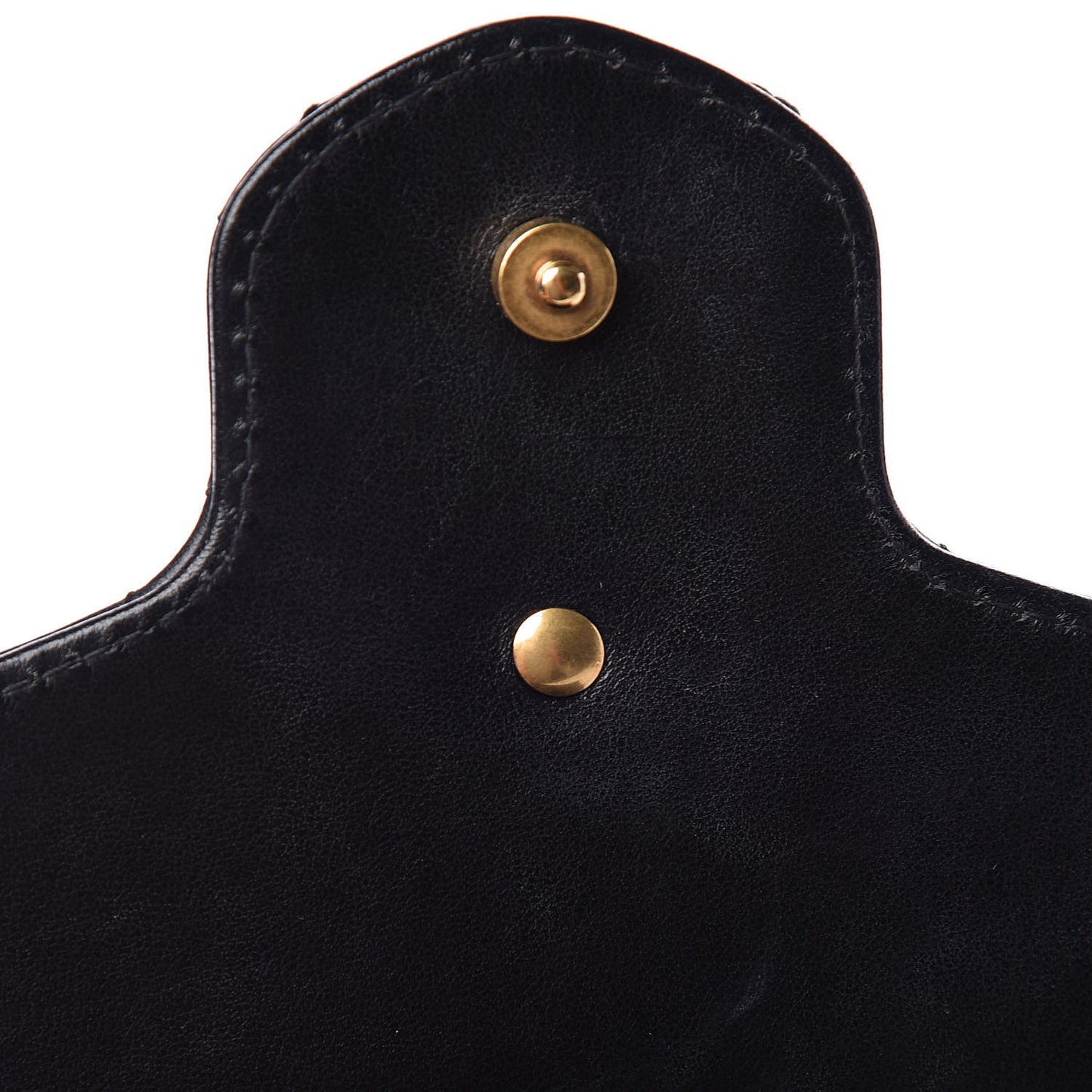Calfskin Matelasse GG Marmont Chain Wallet Black