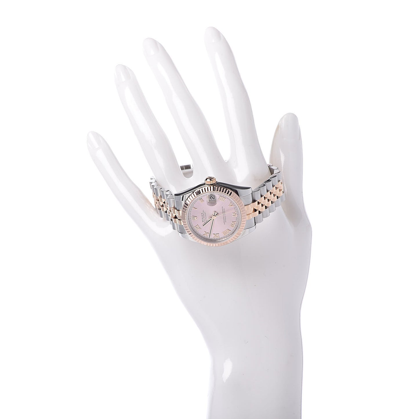 Stainless Steel 18K Everose Gold 31mm Oyster Perpetual Datejust Watch Pink Roman 178271