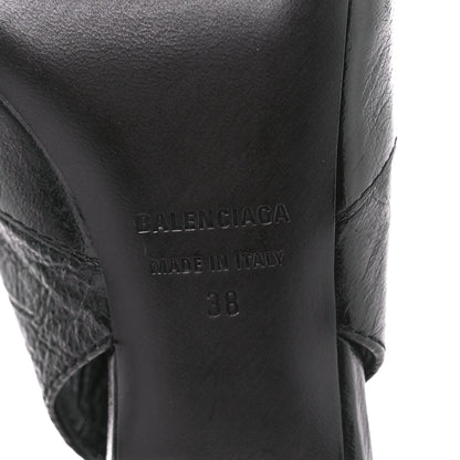 Balenciaga Agneau Arena Cagole 70mm Slingback Pumps 38 Black 6 of 9