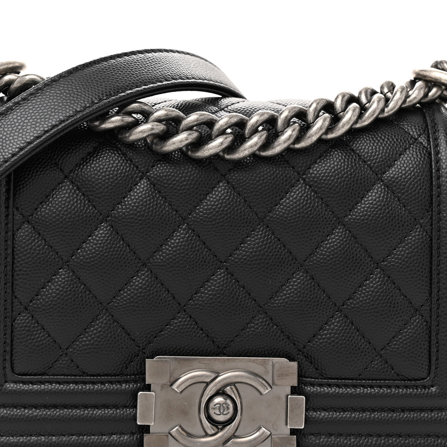Chanel Caviar Quilted Small Boy Flap Black 8 of 11