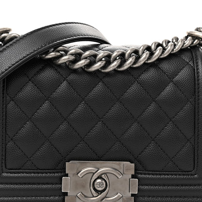 Chanel Caviar Quilted Small Boy Flap Black 8 of 11