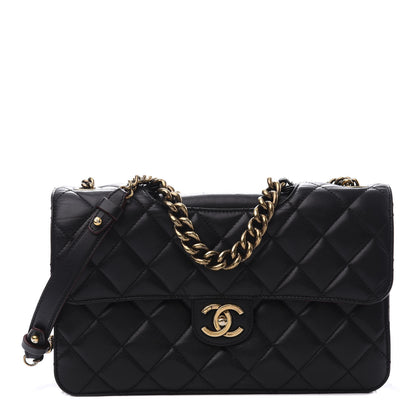 Chanel Calfskin Quilted Large Perfect Edge Flap Black 1 of 11