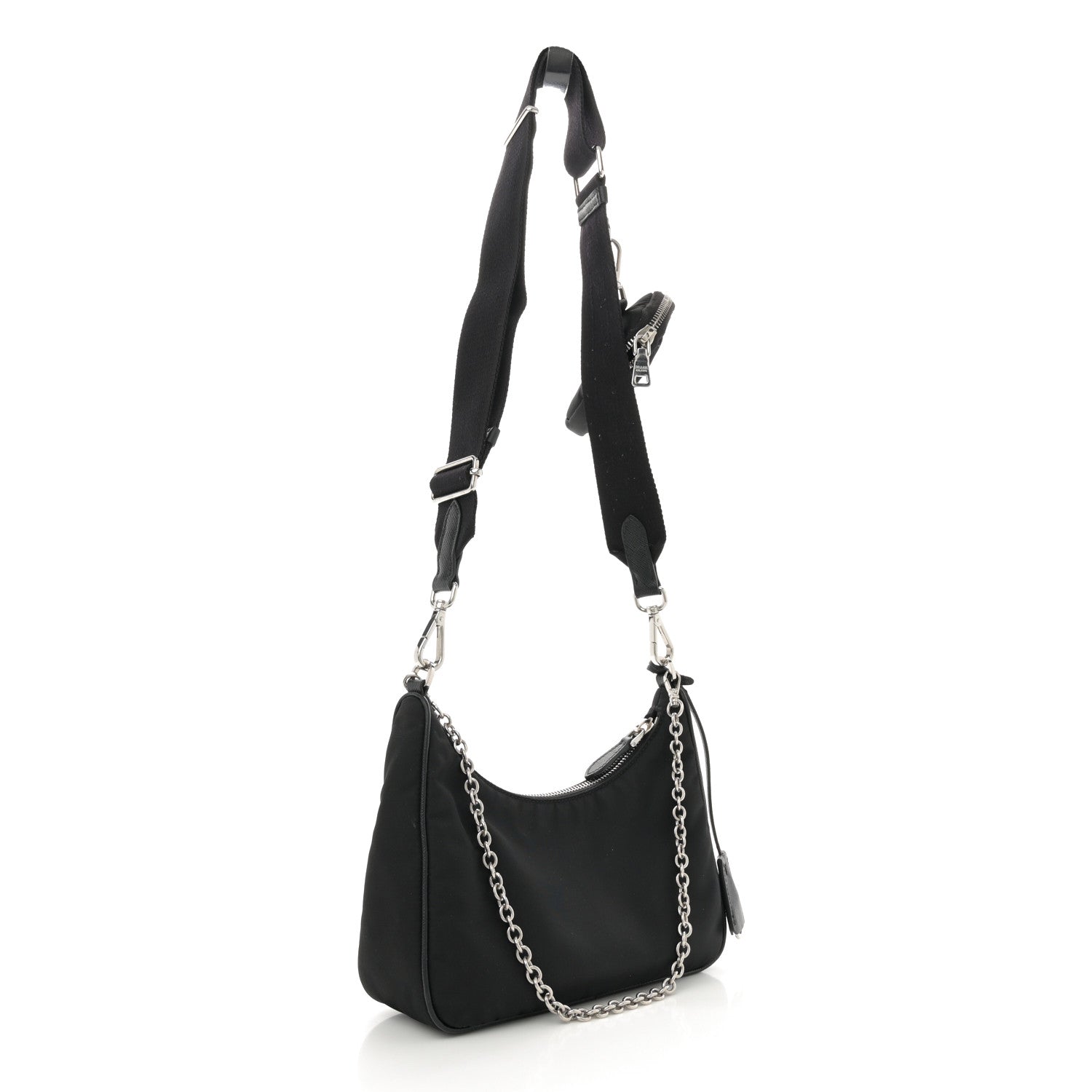 Prada Nylon Re-Edition 2005 Shoulder Bag Black 3 of 11