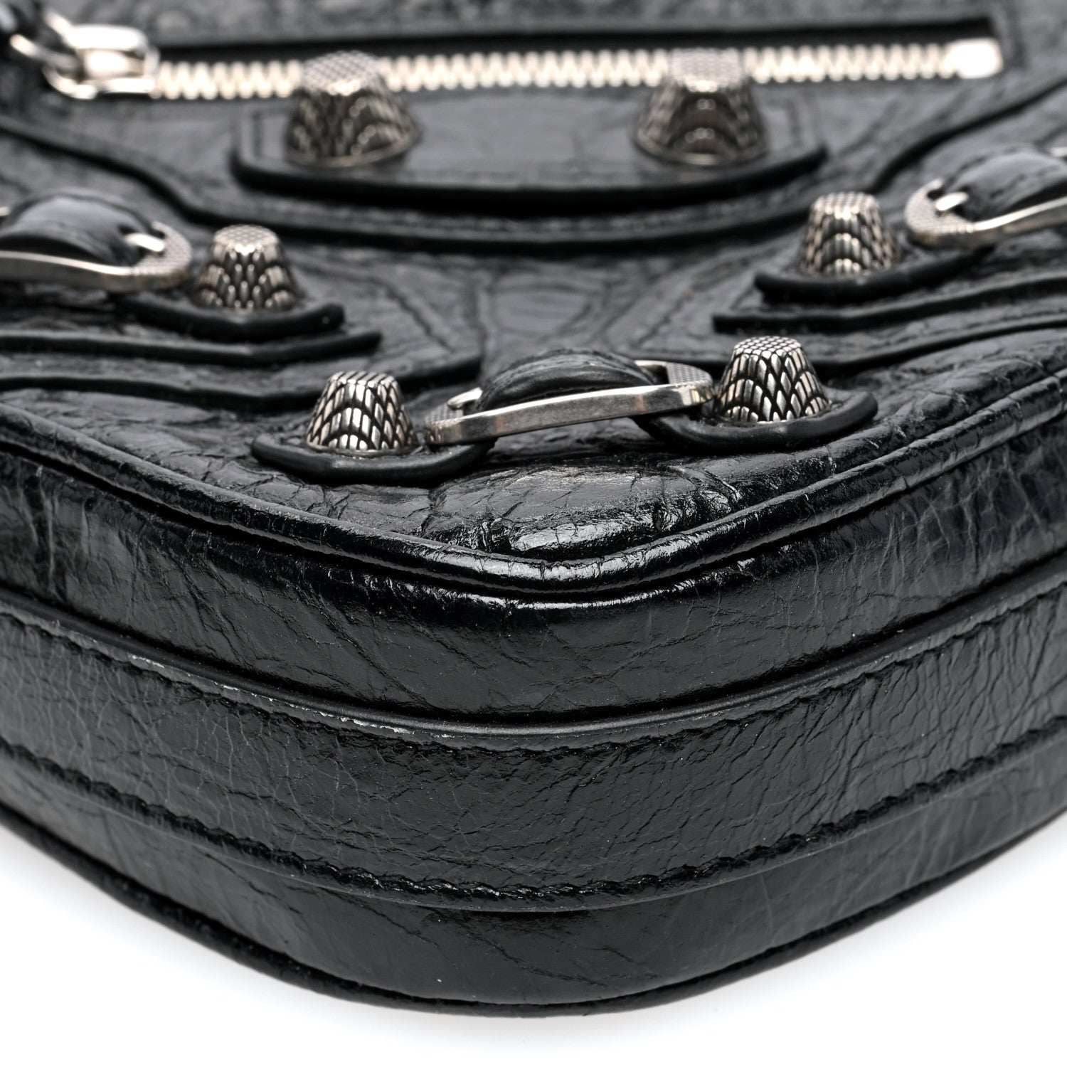 Balenciaga Agneau Arena Mini Le Cagole Heart Bag Black 8 of 8