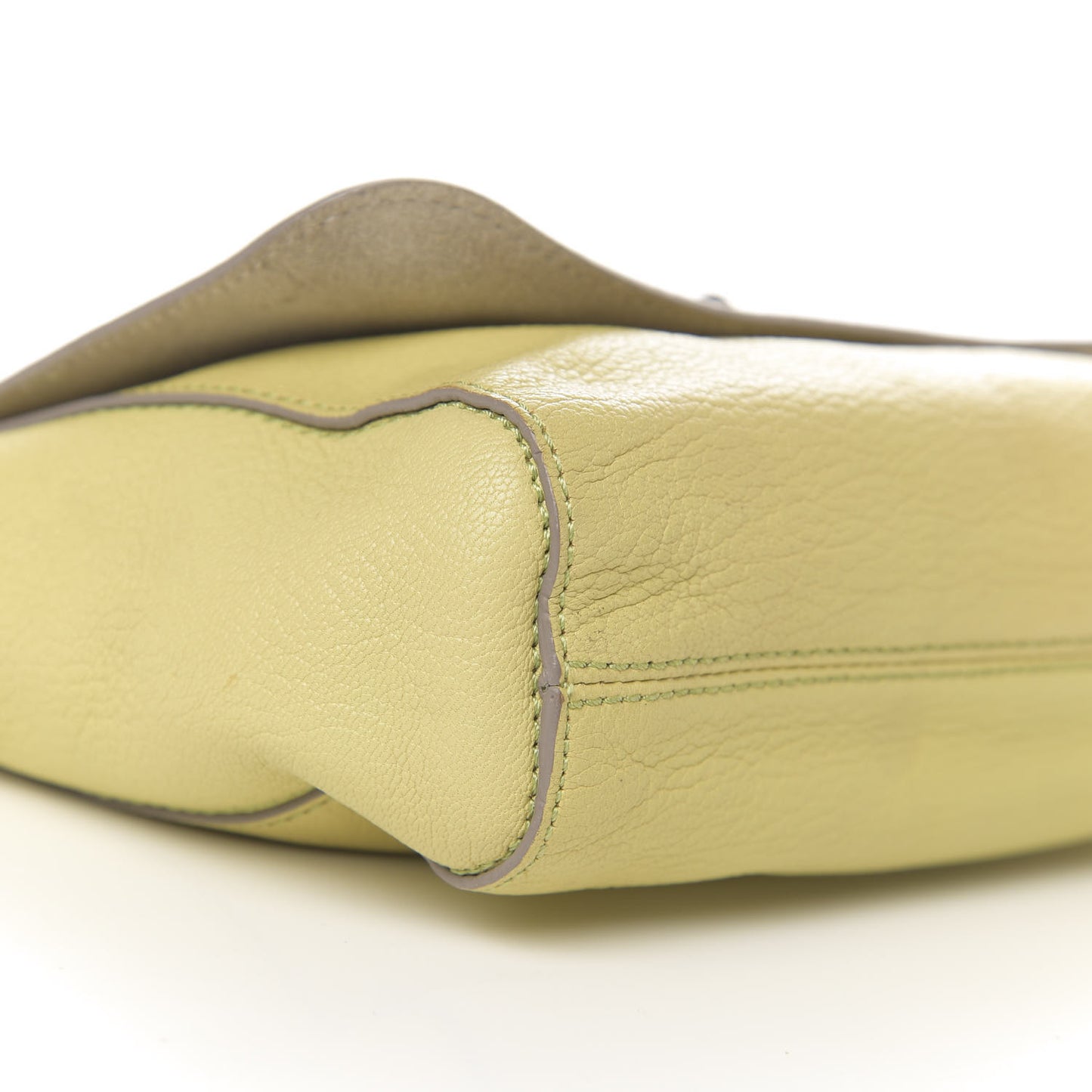 Glossy Goatskin Small Lily Flap Pistachio