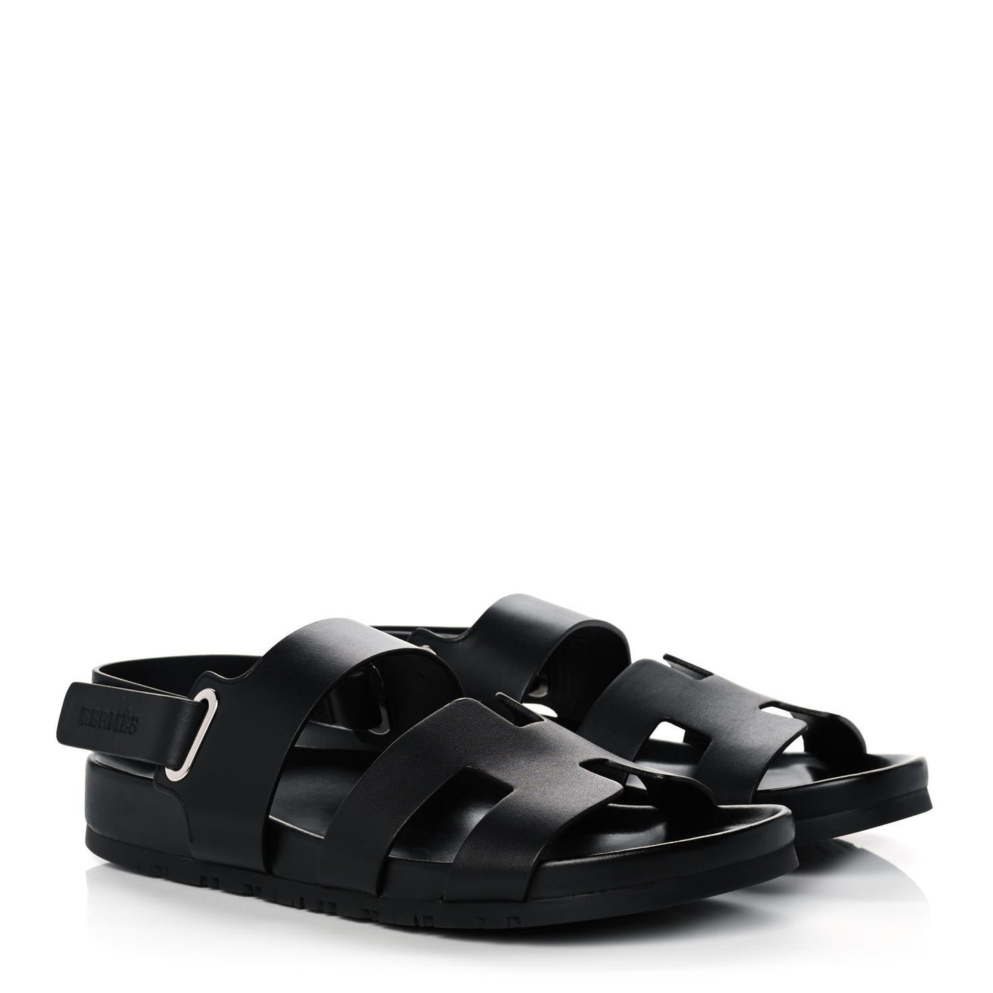Calfskin Womens Takara Sandals 38.5 Black