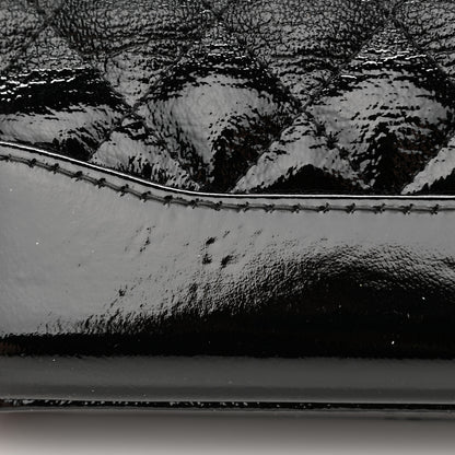 Chanel Patent Goatskin Quilted Small Gabrielle Clutch With Chain Black 13 of 15