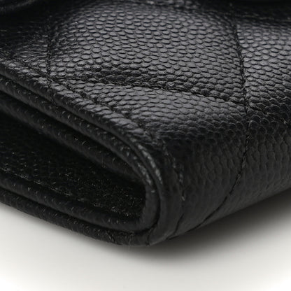 Chanel Caviar Quilted Flap Card Holder On Chain Black 5 of 11