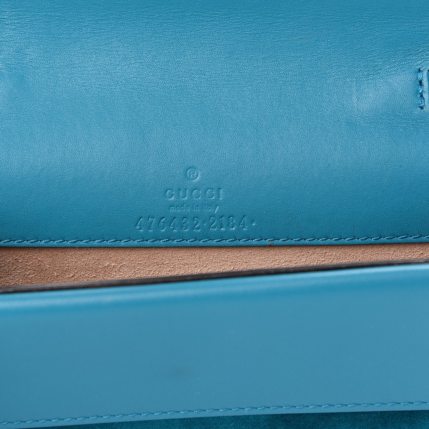Velvet Super Mini Dionysus Shoulder Bag Pavone Cyan