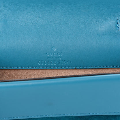 Gucci Velvet Super Mini Dionysus Shoulder Bag Pavone Cyan 5 of 7