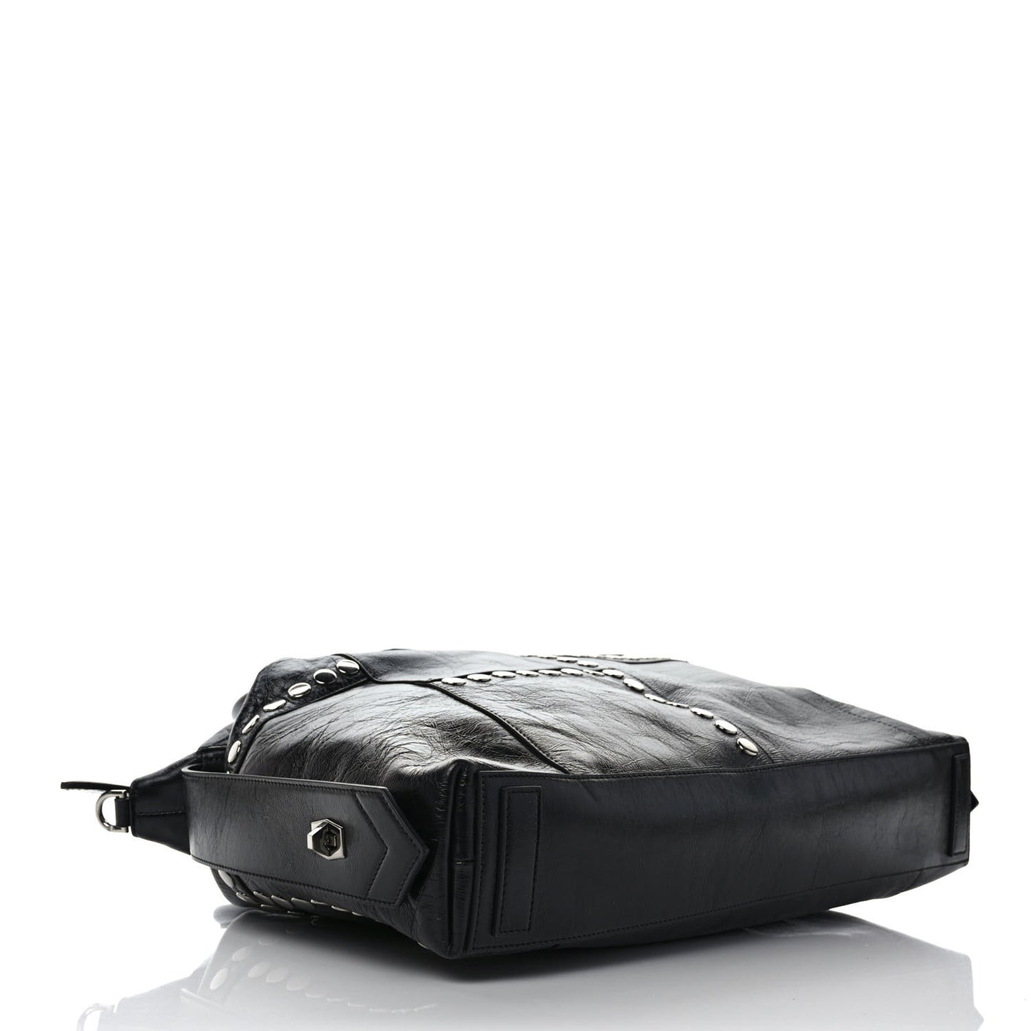 Smooth Calfskin Medium Studded Soft Antigona Black