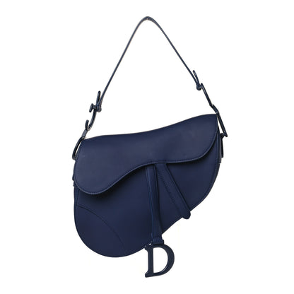 Christian Dior Ultra Matte Calfskin Saddle Bag Blue 1 of 9