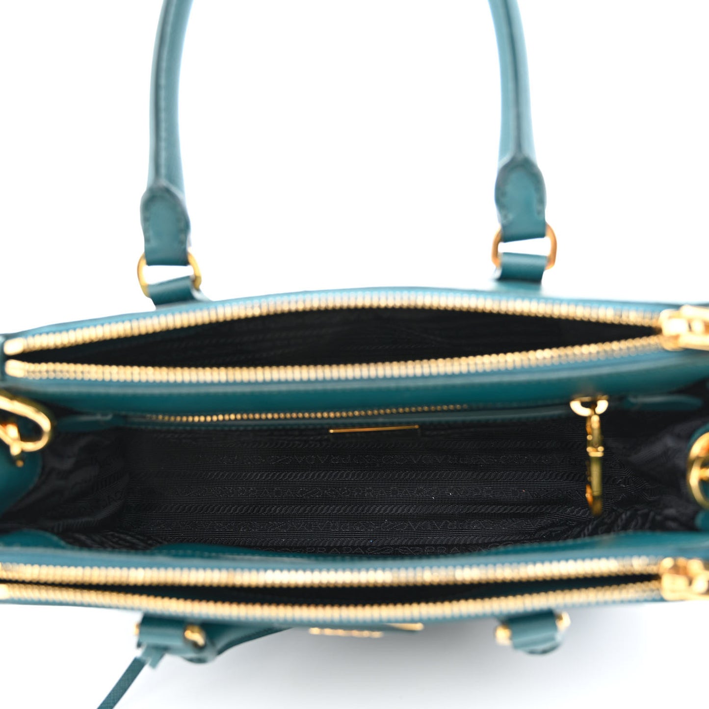 Saffiano Lux Mini Double Zip Tote Ottanio