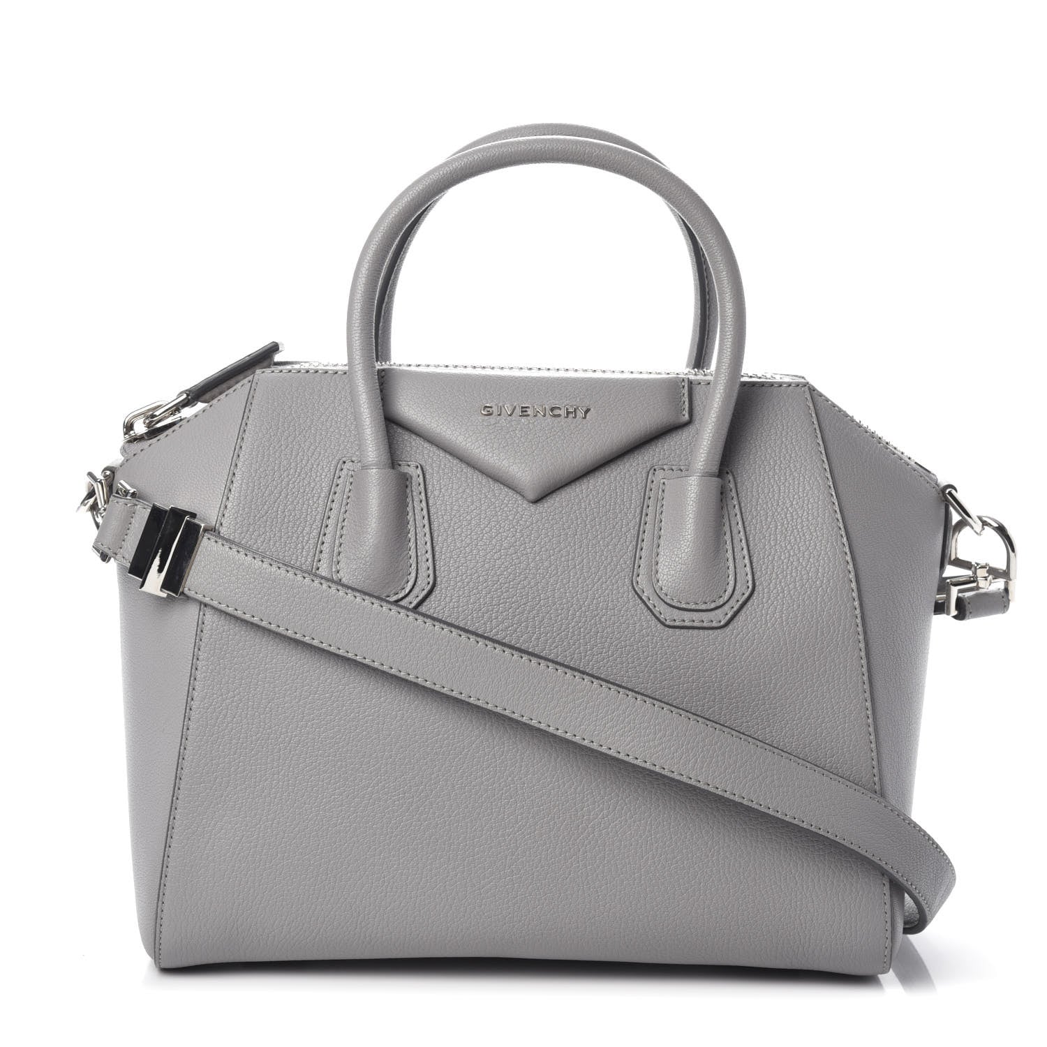 Givenchy Sugar Goatskin Small Antigona Pearl Grey 1 of 10