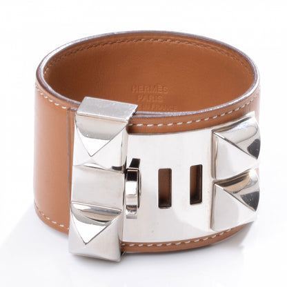 Hermes Barenia Collier de Chien CDC Bracelet Medium Fauve 3 of 6