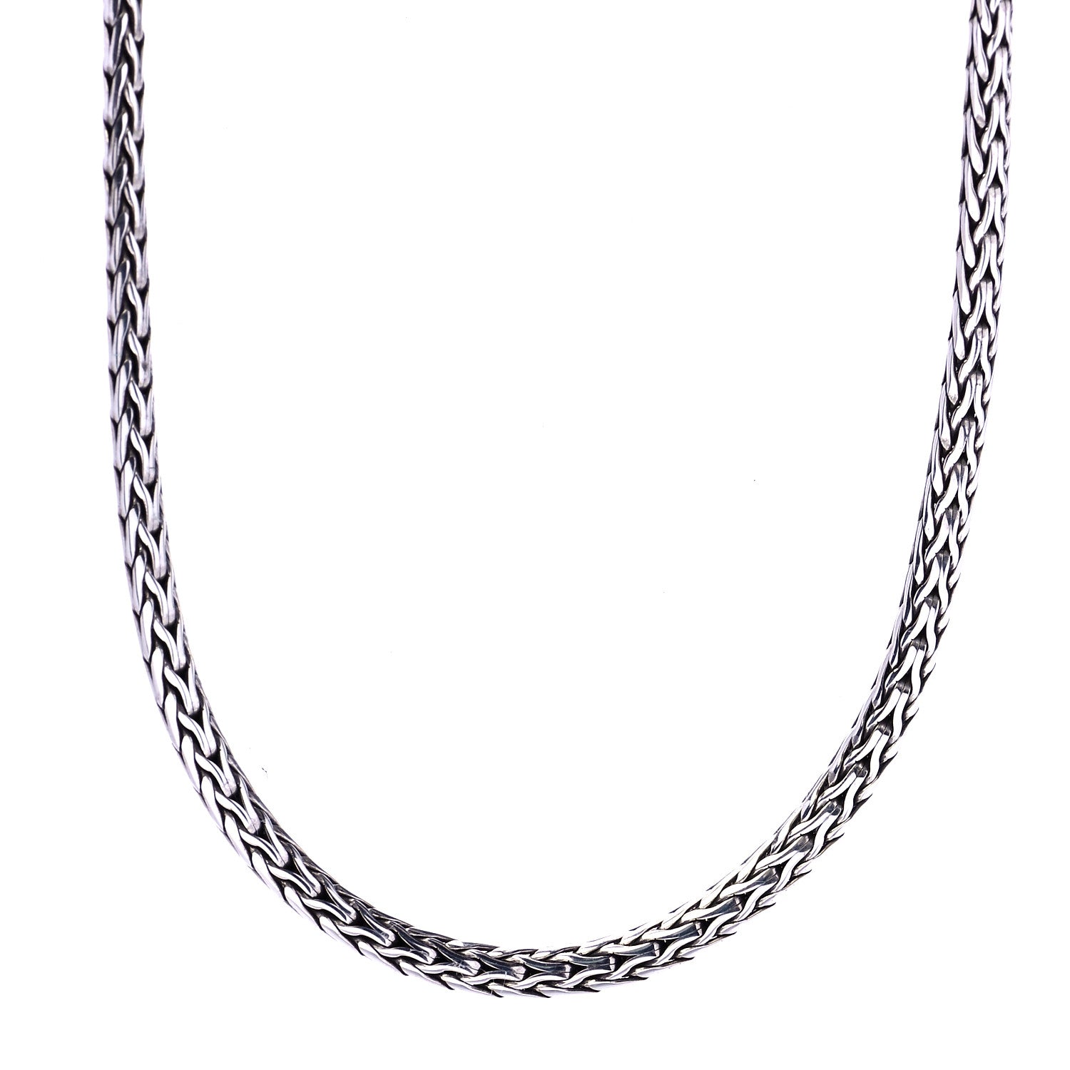 John Hardy Sterling Silver 3.5mm Classic Chain Necklace 36" 1 of 6