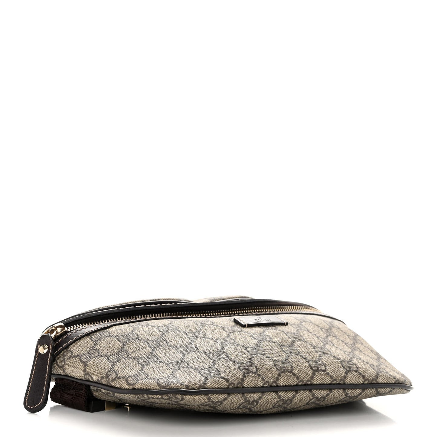 GG Supreme Monogram Belt Bag Dark Brown