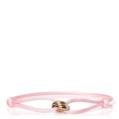 Cartier 18K Pink Yellow White Gold Trinity Adjustable Cord Bracelet Pink 1 of 5