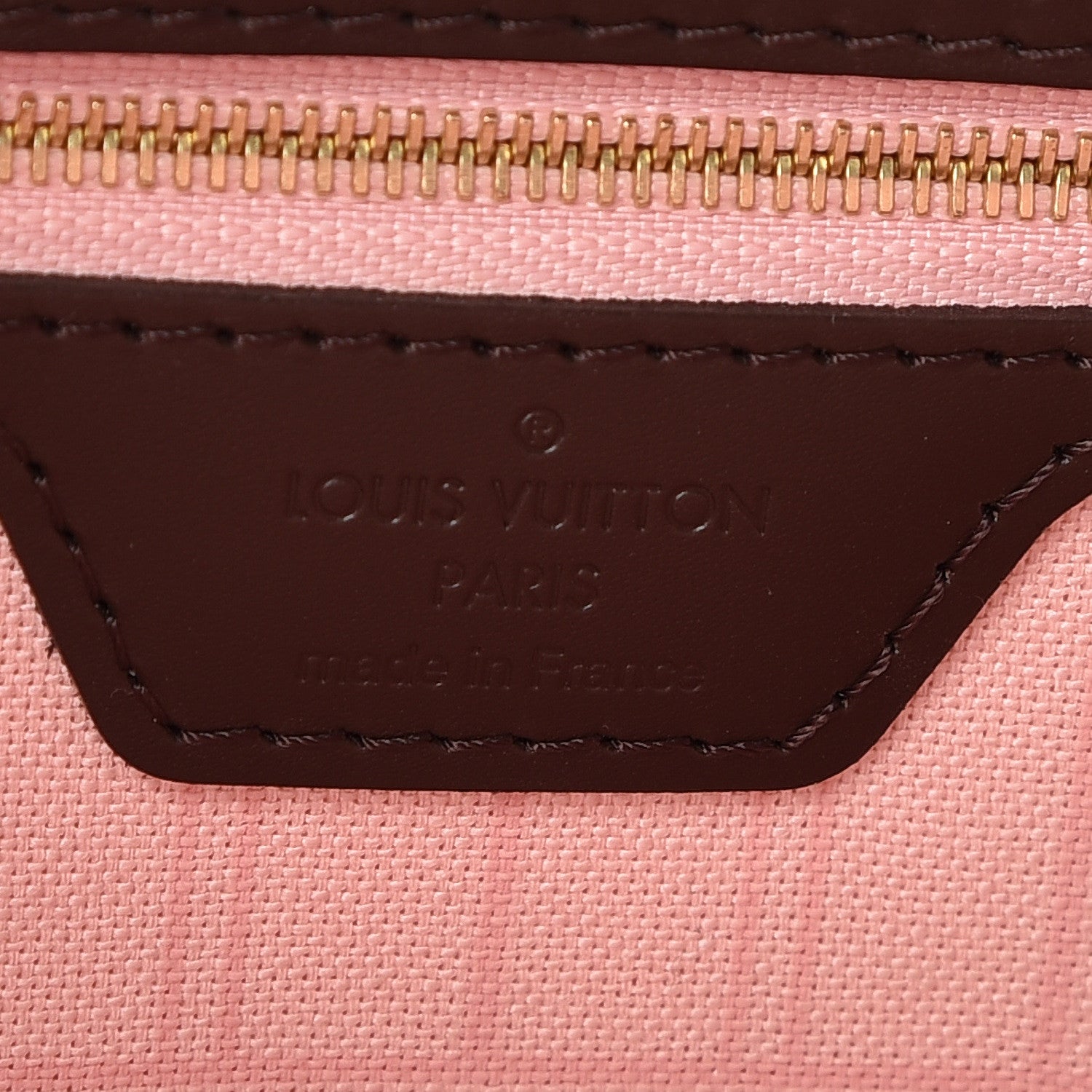 Louis Vuitton Damier Ebene Neo Neverfull MM Rose Ballerine 9 of 10