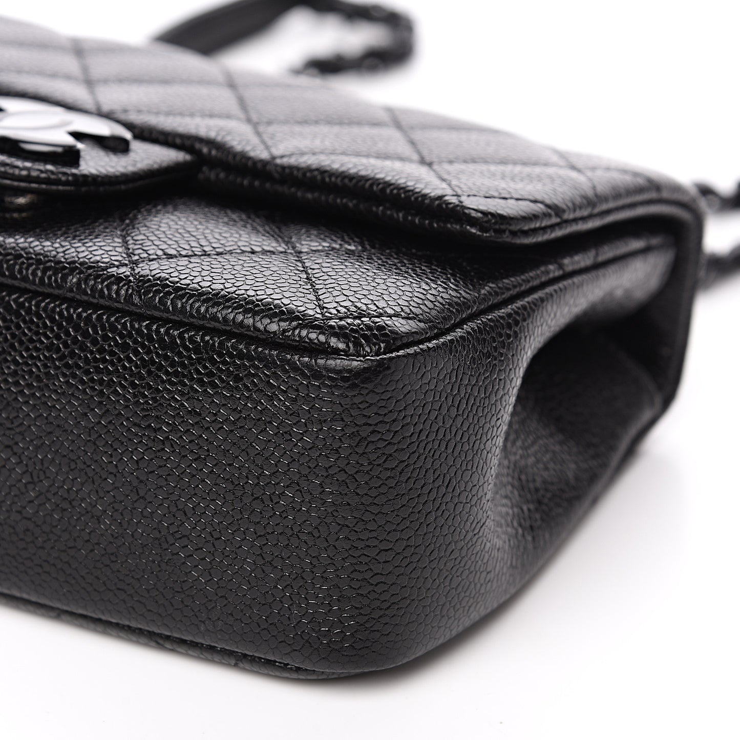 Caviar Quilted Incognito Mini Square Flap Black