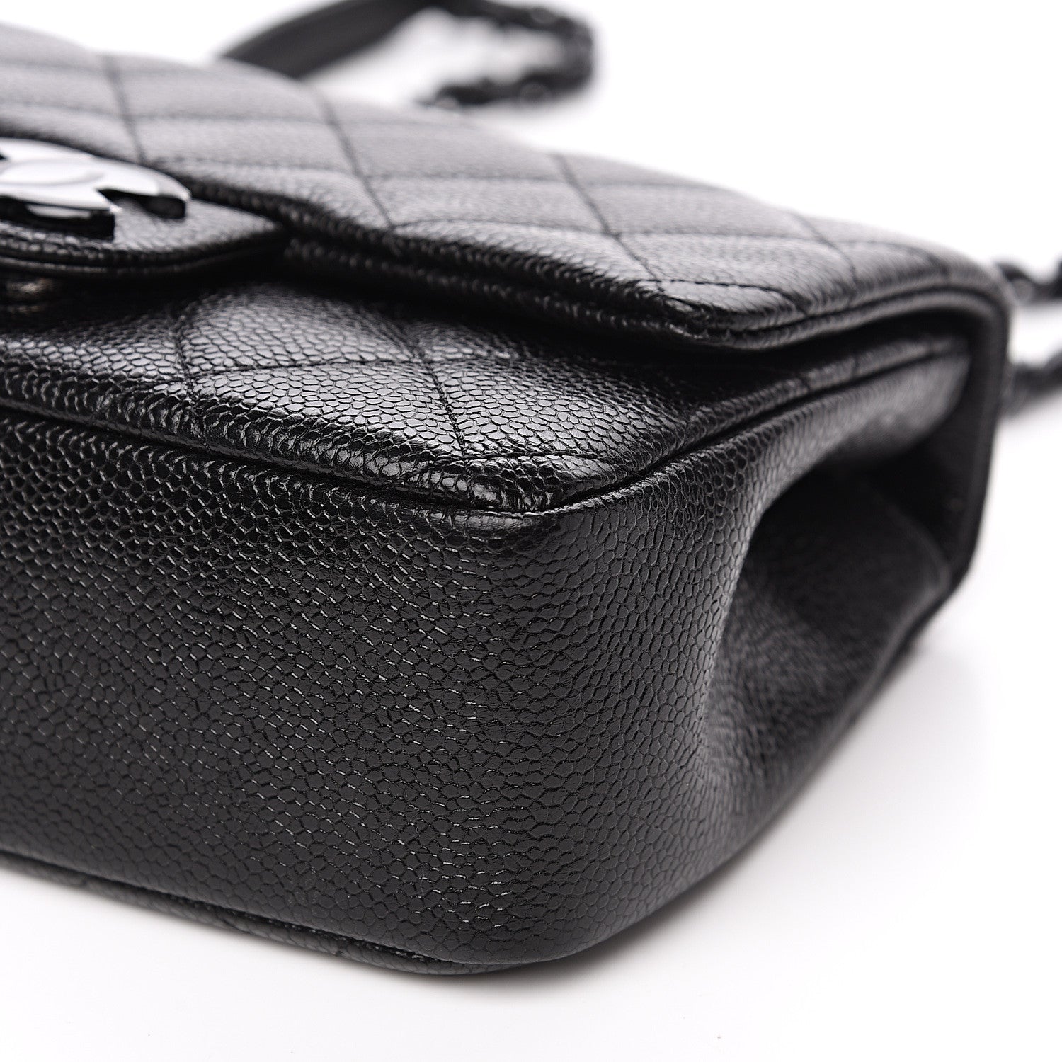 Chanel Caviar Quilted Incognito Mini Square Flap Black 9 of 9
