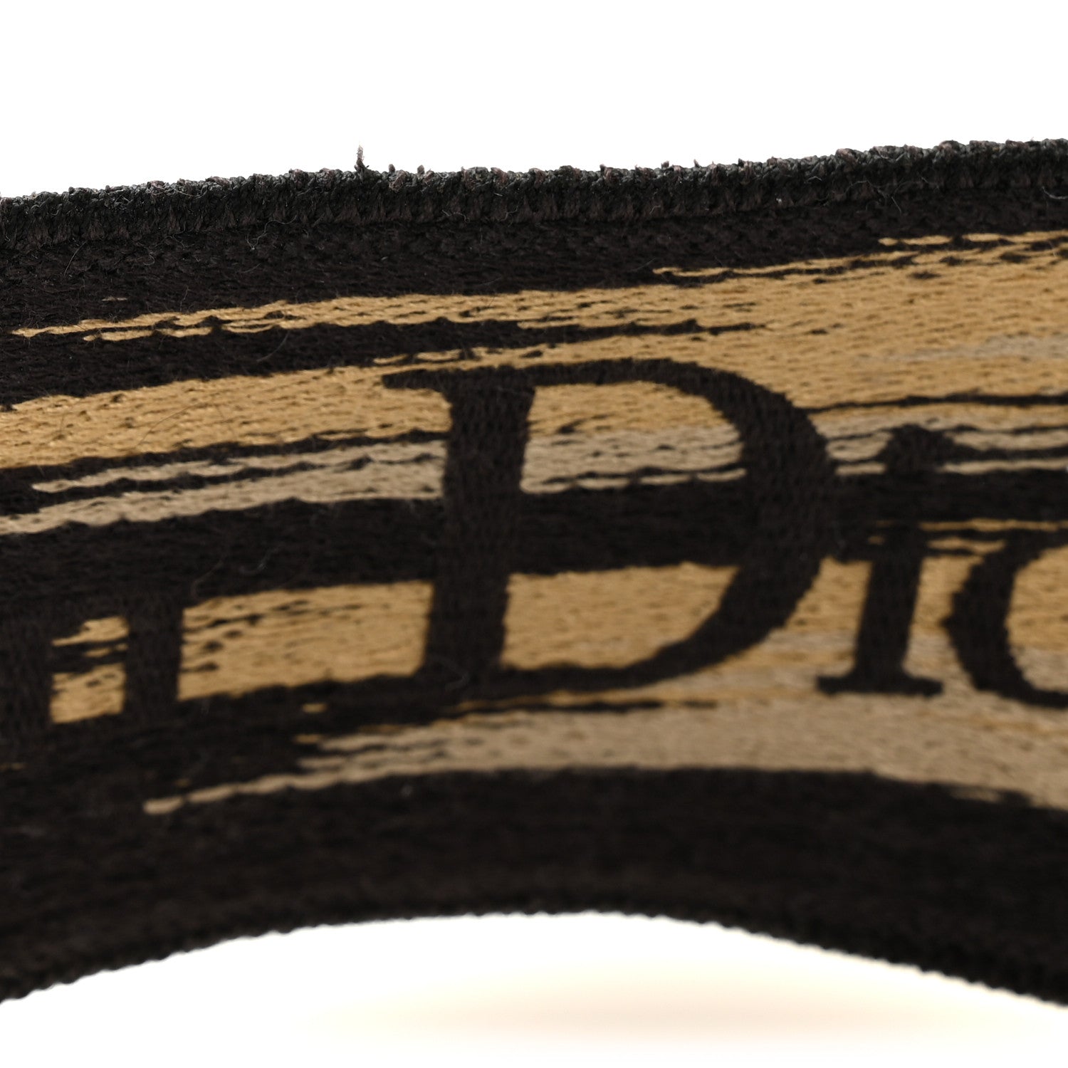 Christian Dior Canvas Mizza Embroidered Leopard Shoulder Strap