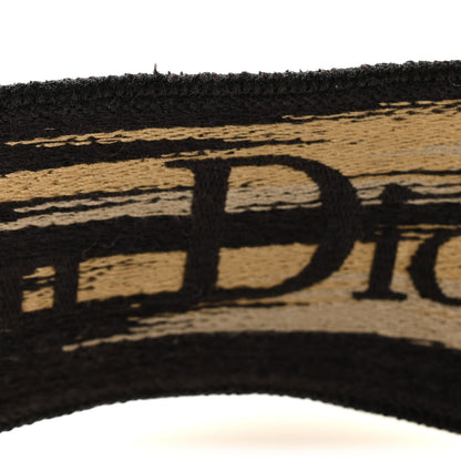 Christian Dior Canvas Mizza Embroidered Leopard Shoulder Strap Beige Black 6 of 6