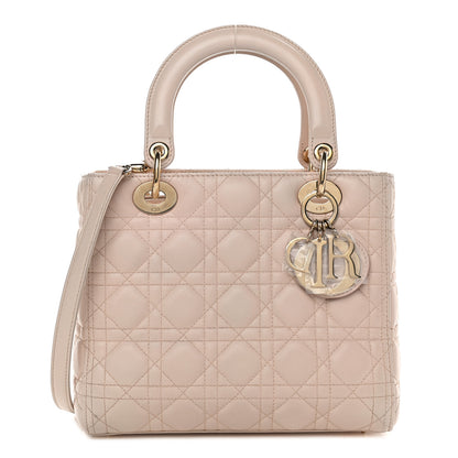 Christian Dior Lambskin Cannage Medium Lady Dior Light Pink 1 of 10