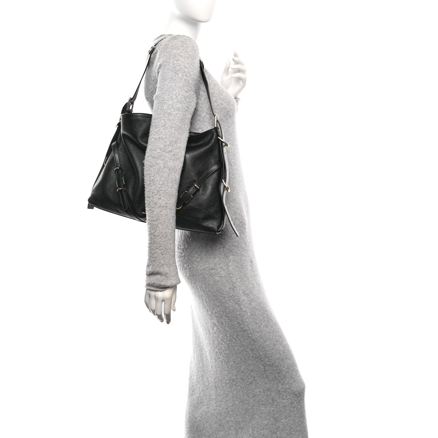 Givenchy Calfskin Medium Voyou Bag Black 2 of 10