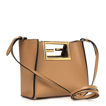 Fendi Vitello King Small Fendi Way Tote Miele Scuro 2 of 10