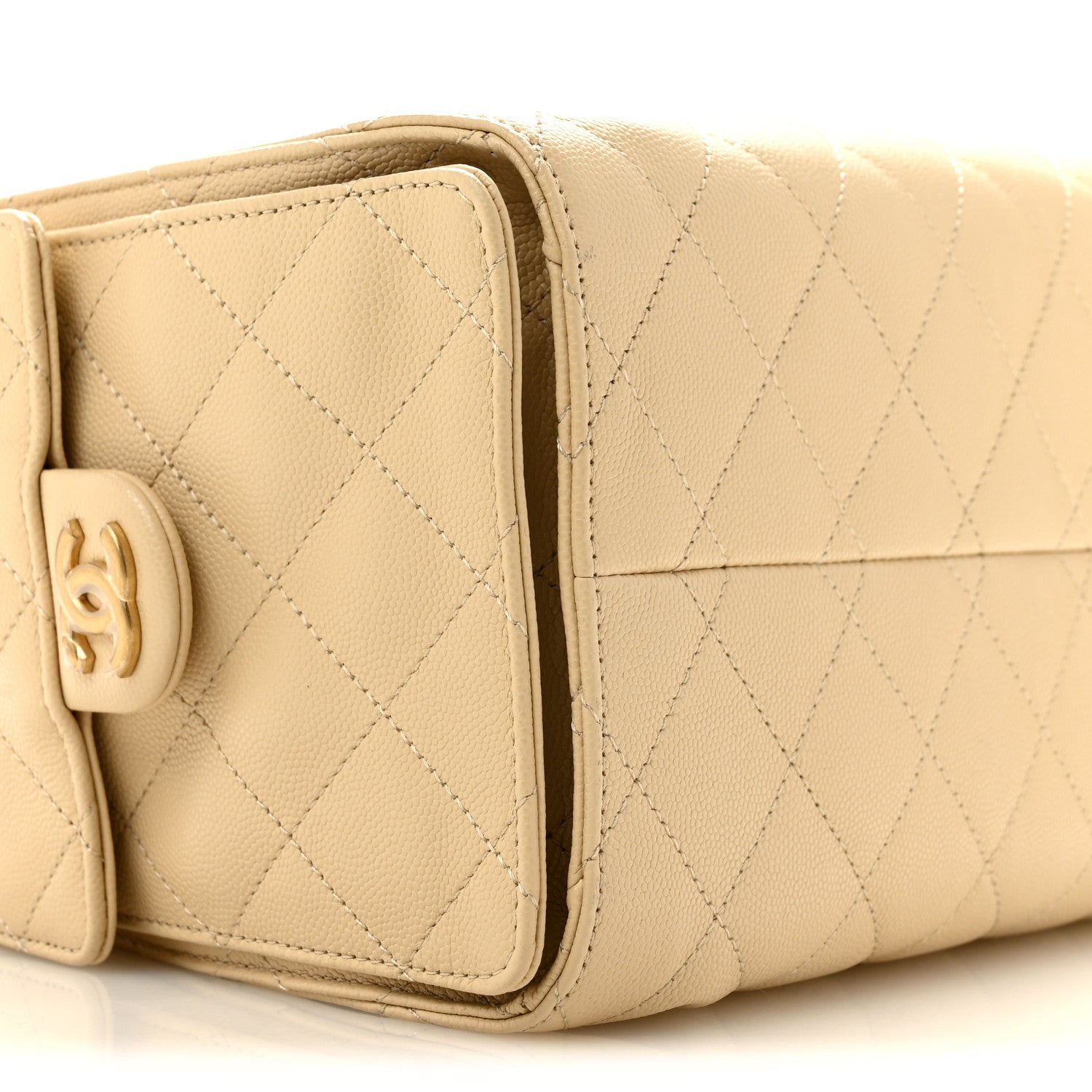 Chanel Caviar Quilted Small Chanel 25 Handbag Beige 9 of 10