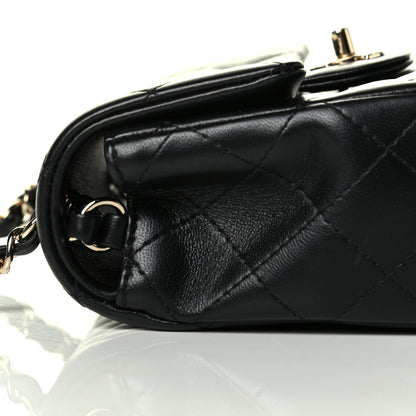 Chanel Lambskin Quilted Mini Rectangular Flap Black 5 of 6