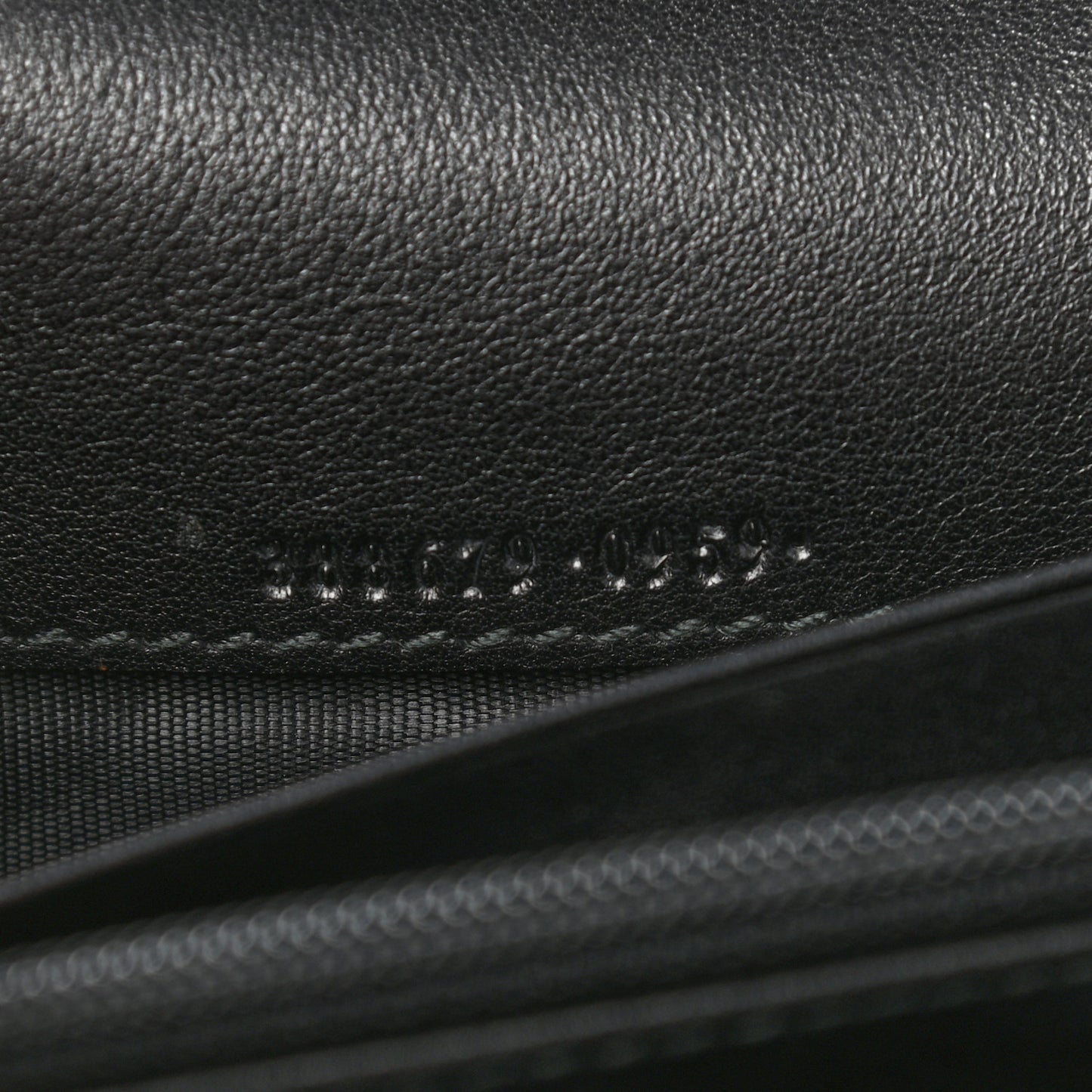 Microguccissima Bow Continental Wallet Black