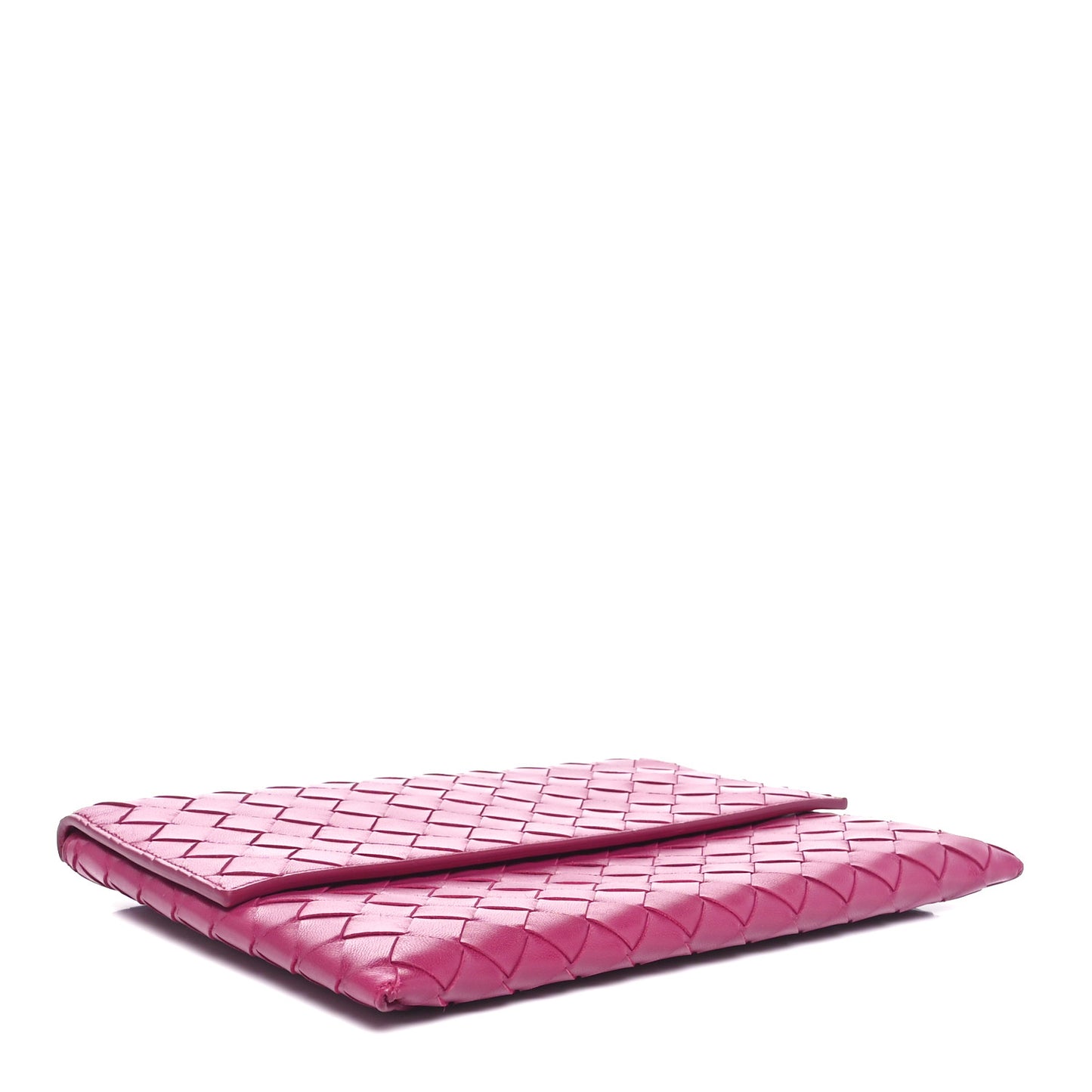 Nappa Intrecciato Flap Pouch Cinnabar