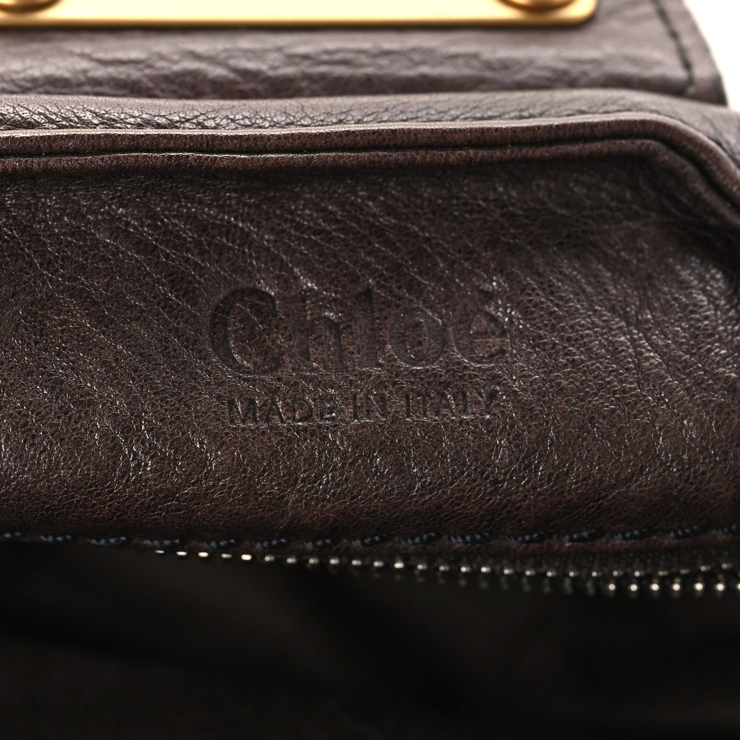 Calfskin Medium Paddington Satchel Chocolate
