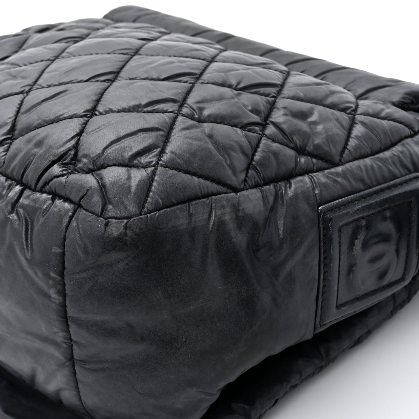 Nylon Small Coco Cocoon Messenger Bag Black